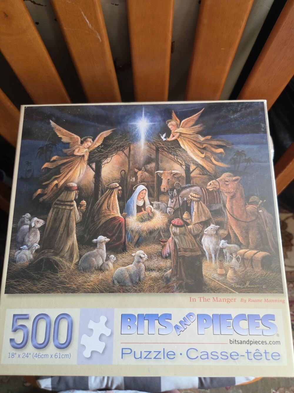 Bits and Pieces 500 Pieces Studio Puzzle: In The Manger - New